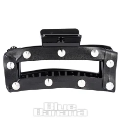 Blue Banana Small Cone Studded Hair Clip (Black)
