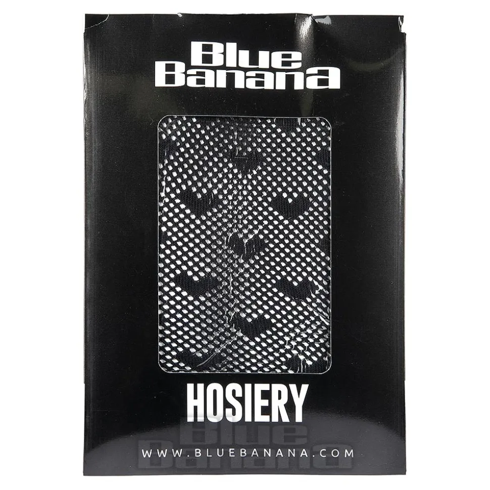 Blue Banana Small Hearts Tights (Black)