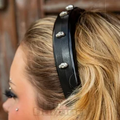 Blue Banana Small Skulls Headband (Black)