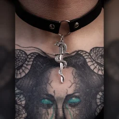 Blue Banana Snake Sword Choker (Black)