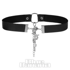 Blue Banana Snake Sword Choker (Black)