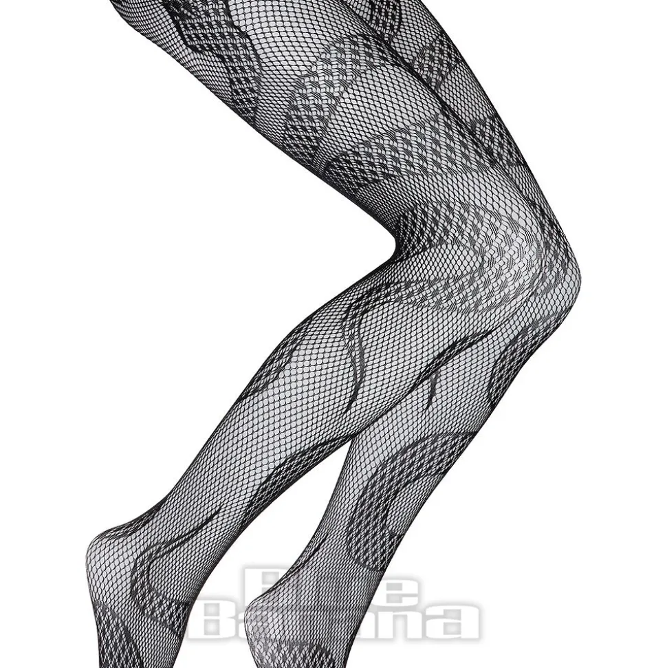 Blue Banana Snake Tights (Black)