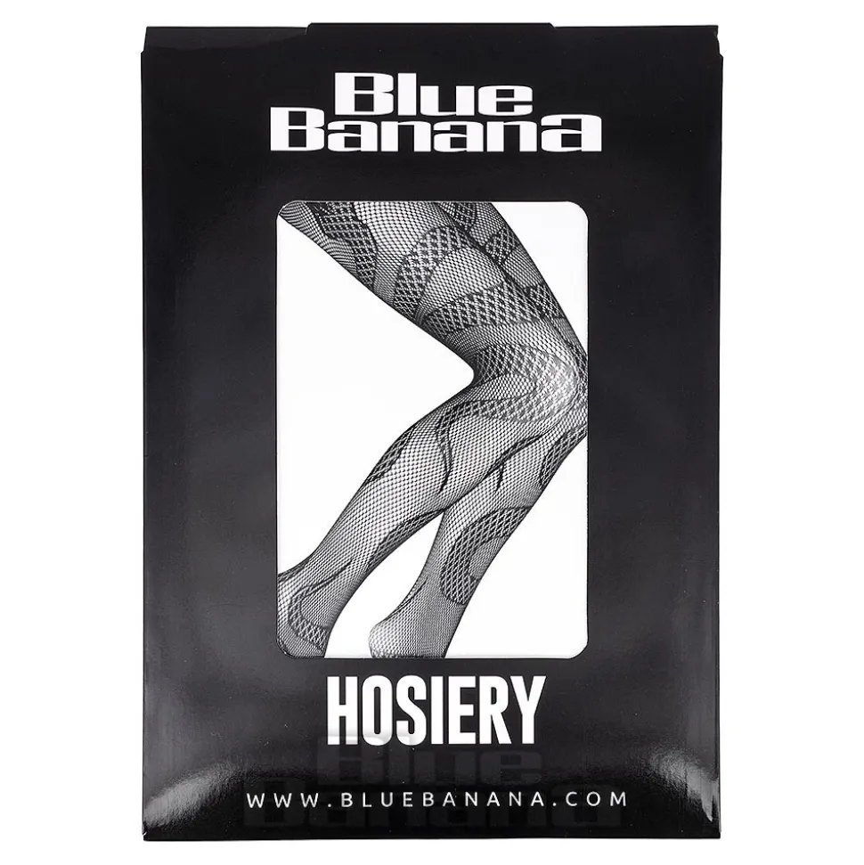 Blue Banana Snake Tights (Black)