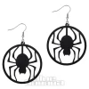 Blue Banana Spider Earrings (Black)