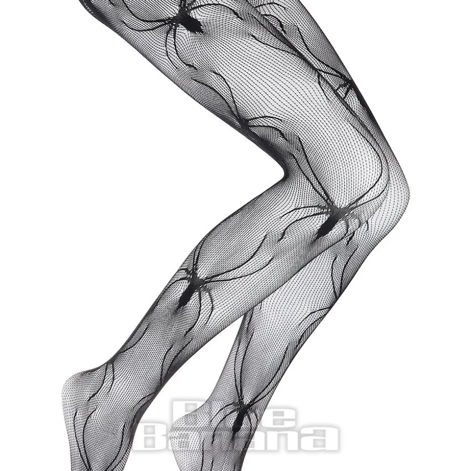 Blue Banana Spider Tights (Black)