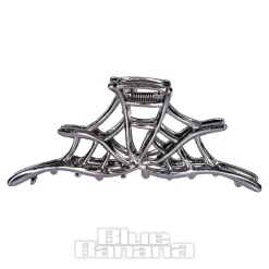 Blue Banana Spider Web Hair Clip (Black)