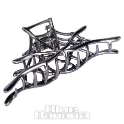 Blue Banana Spider Web Hair Clip (Black)