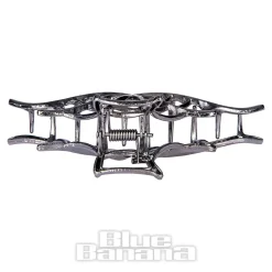 Blue Banana Spider Web Hair Clip (Black)