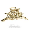 Blue Banana Spider Web Hair Clip (Antique Gold)