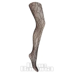 Blue Banana Spiderweb Tights (Black)