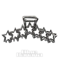 Blue Banana Star Hair Clip (Silver)