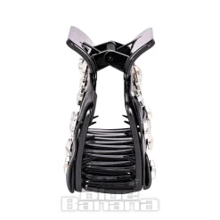 Blue Banana Star Studded Hair Clip (Black)