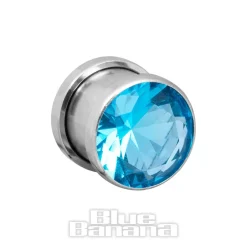 Blue Banana Steel Gem Plug (Aqua)