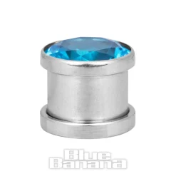 Blue Banana Steel Gem Plug (Aqua)