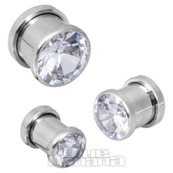 Blue Banana Steel Gem Plug (Crystal)