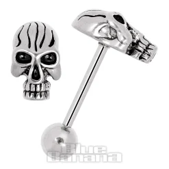 Blue Banana Steel Tongue Bar (Big Skull)