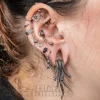 Blue Banana Steel Triple Snake Ear Weight (Silver)