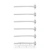 Blue Banana Sterling Silver Aurora Borealis Star Nose Studs (6 Pack)