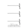 Blue Banana Sterling silver Cross & Gem Nose Studs (3 Pack)