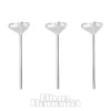 Blue Banana Sterling Silver 3mm Triangle Nose Studs (3 Pack)
