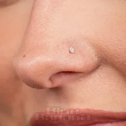 Blue Banana Sterling Silver 2.5mm Crystal Star Nose Studs (6 Pack)