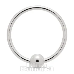 Blue Banana Sterling Silver 0.6 x 8mm BCR (Silver)