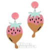 Blue Banana Strawberry Earrings (Multicoloured)
