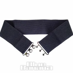 Blue Banana Stretch 3 Clasp 3" Belt (Black)