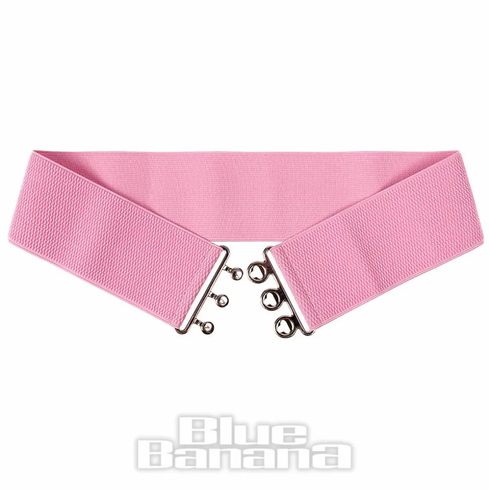 Blue Banana Stretch 3 Clasp 3" Belt (Pink)