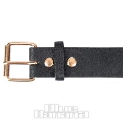 Blue Banana Studs & Stars Belt (Black/Rose Gold)