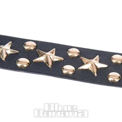 Blue Banana Studs & Stars Belt (Black/Rose Gold)