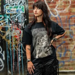 Blue Banana Sugar Skull T-Shirt (Black)