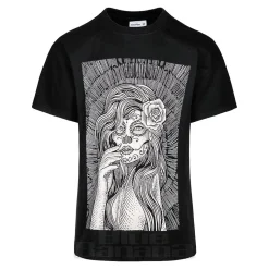 Blue Banana Sugar Skull T-Shirt (Black)