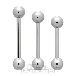 Blue Banana Surgical Steel Barbell (Silver)