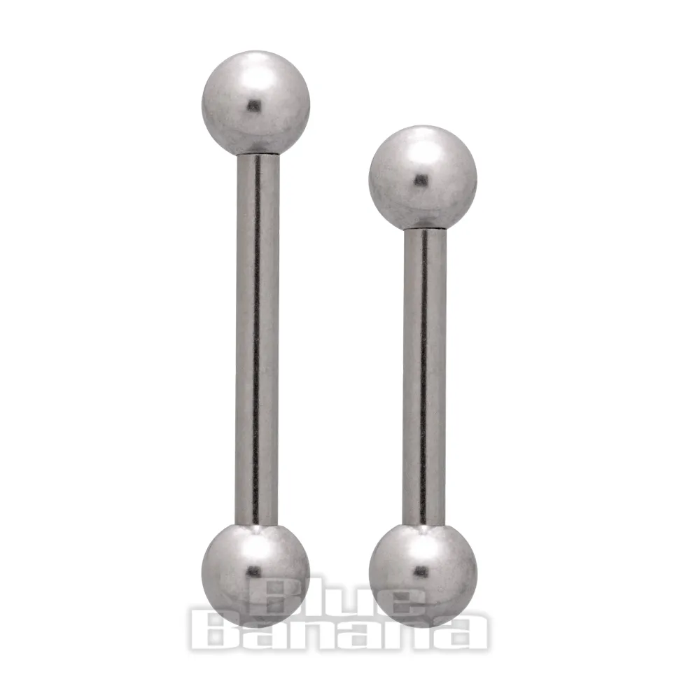 Blue Banana Surgical Steel Barbell (Silver)