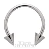 Blue Banana Surgical Steel Cone Circular Barbell (Silver)