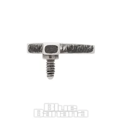 Blue Banana Surgical Steel Cross Top (Silver)