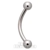 Blue Banana Surgical Steel Curved Barbell (Silver)