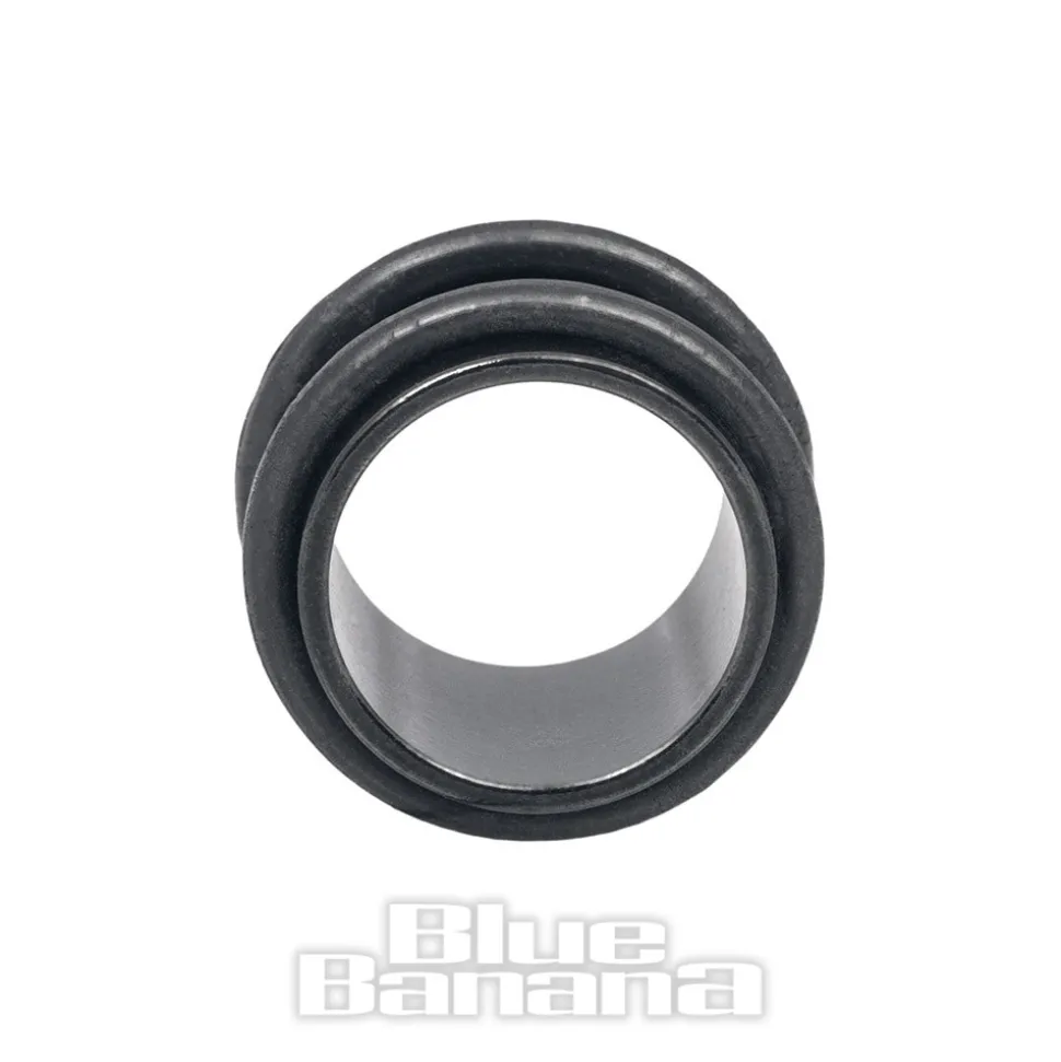 Blue Banana Surgical Steel Flesh Tube 3-20mm (Black)