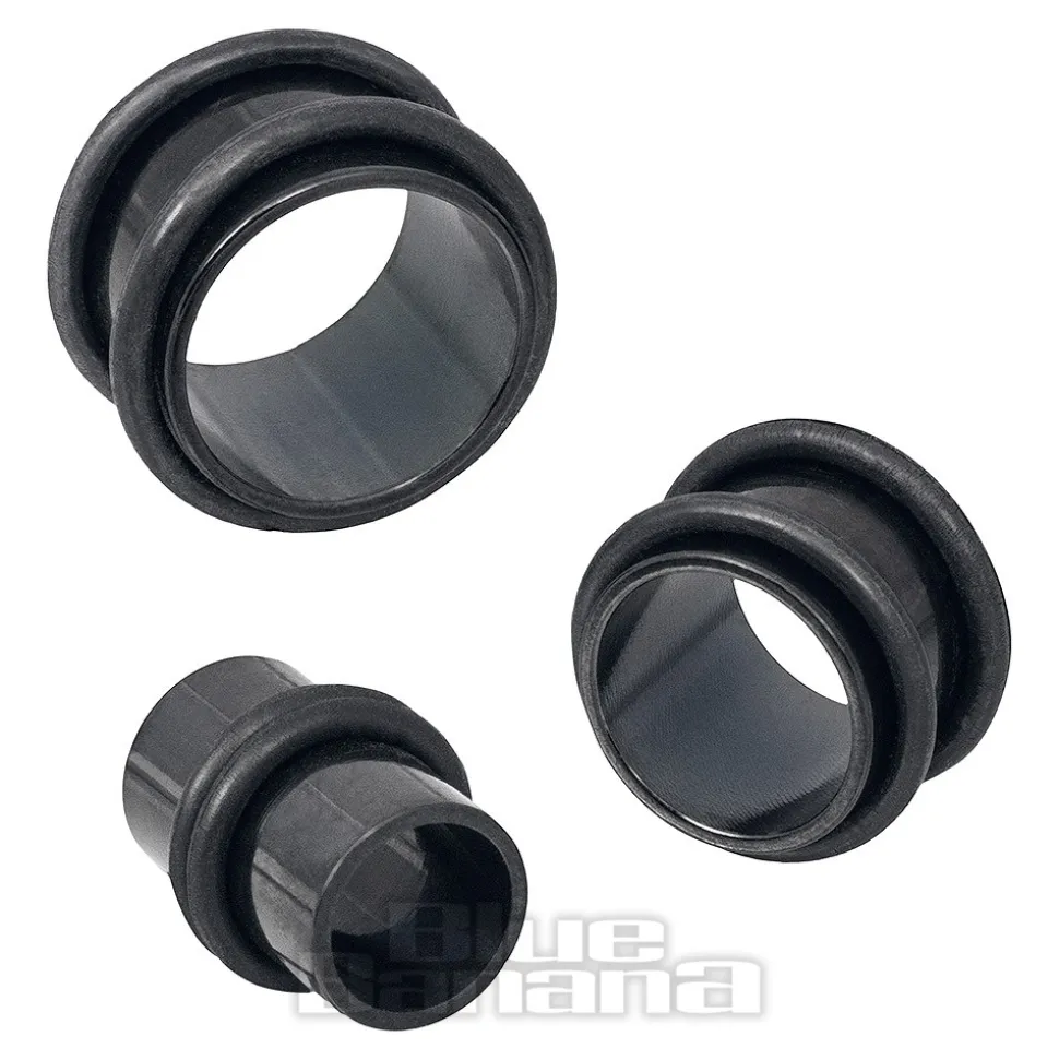 Blue Banana Surgical Steel Flesh Tube 3-20mm (Black)