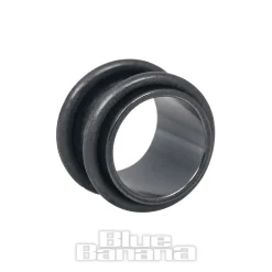 Blue Banana Surgical Steel Flesh Tube 3-20mm (Black)