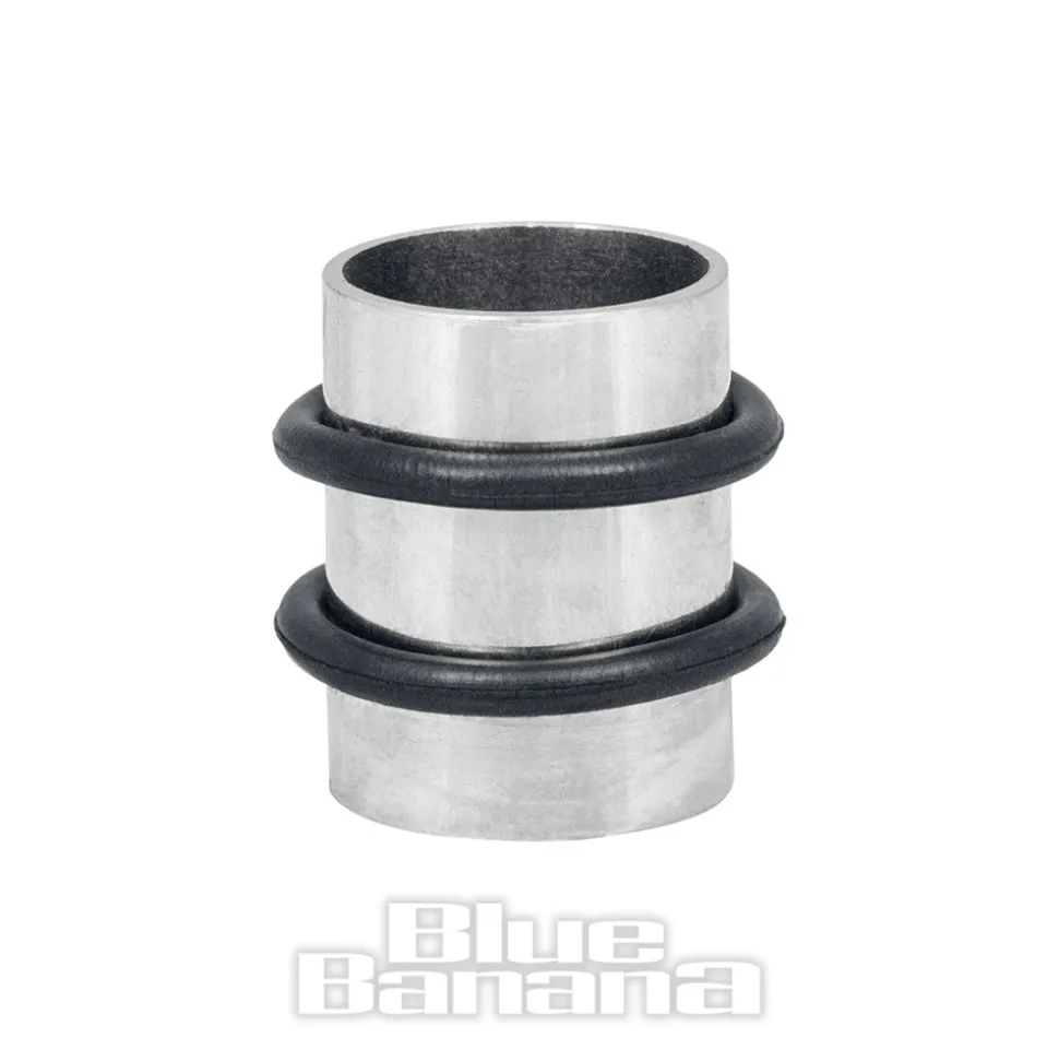Blue Banana Surgical Steel Flesh Tube 3-24mm (Black/White)