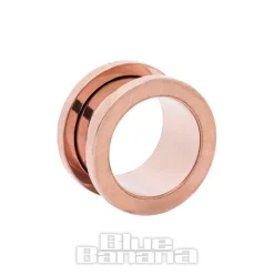 Blue Banana Surgical Steel Flesh Tunnel 3-20mm (Gold)