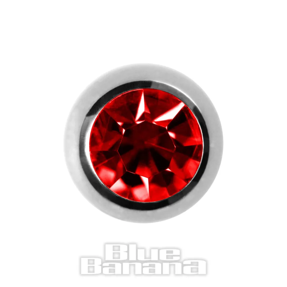 Blue Banana Surgical Steel Jewelled Ball (Siam)