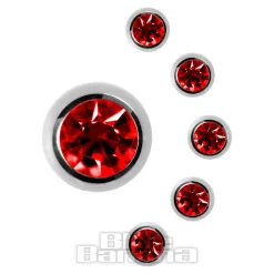 Blue Banana Surgical Steel Jewelled Ball (Siam)