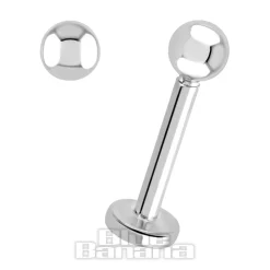 Blue Banana Surgical Steel Labret (Silver)