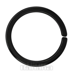 Blue Banana Surgical Steel 1.2mm Seamless Ring (Black)
