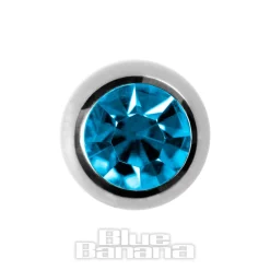 Blue Banana Surgical Steel 5mm Jewelled Ball (Zircon)