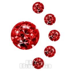 Blue Banana Surgical Steel 4mm Glitter Ball Add On (Siam)