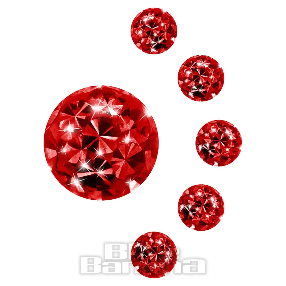Blue Banana Surgical Steel 4mm Glitter Ball Add On (Siam)